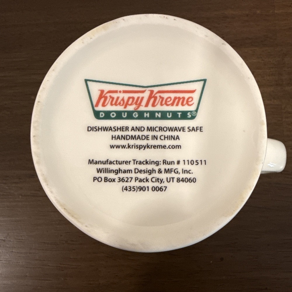Krispy Kreme Doughnuts Collectible Coffee Mug 3D Donut in Bottom - Picture 6 of 6